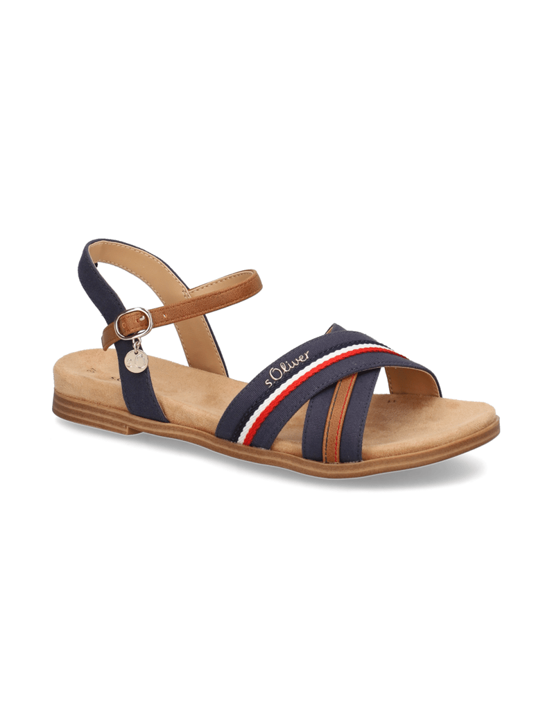 S.Oliver-textil-sandály-modrá