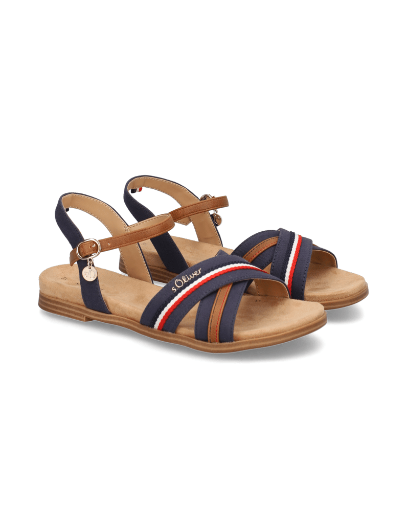 S.Oliver-textil-sandály-modrá