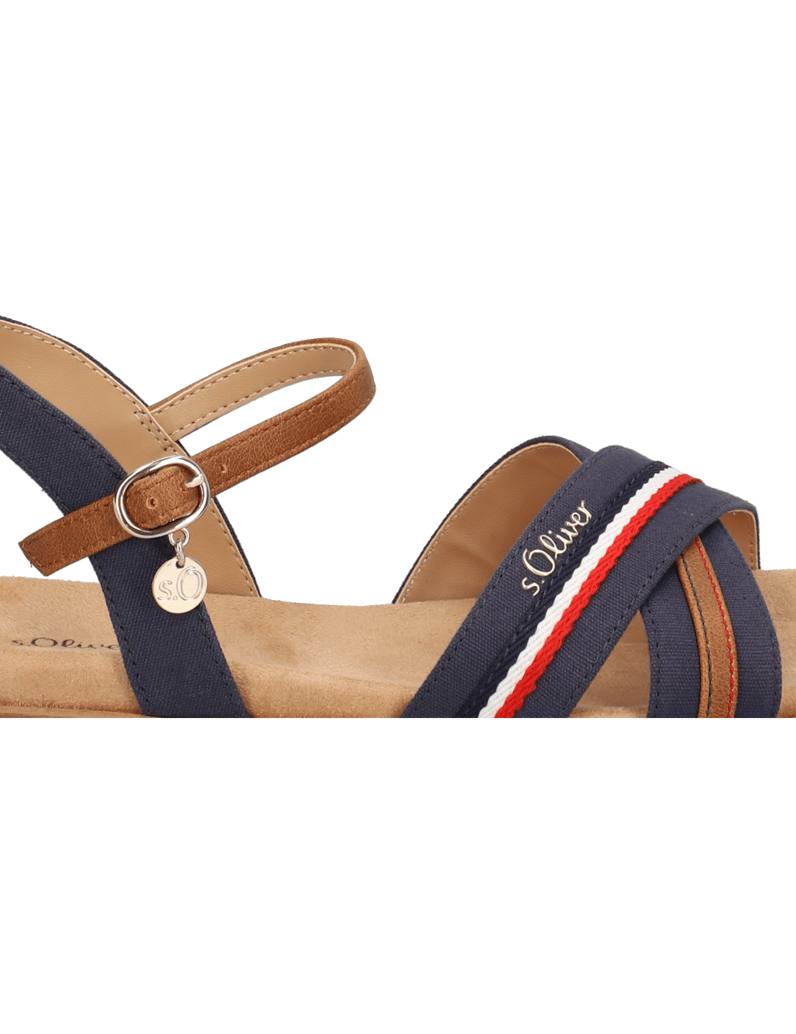 S.Oliver-textil-sandály-modrá