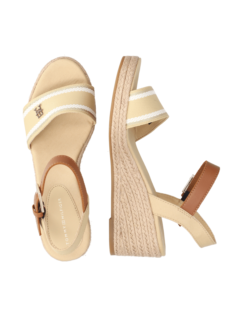 Tommy-Hilfiger-WEBBING-WEDGE-SANDAL-béžová