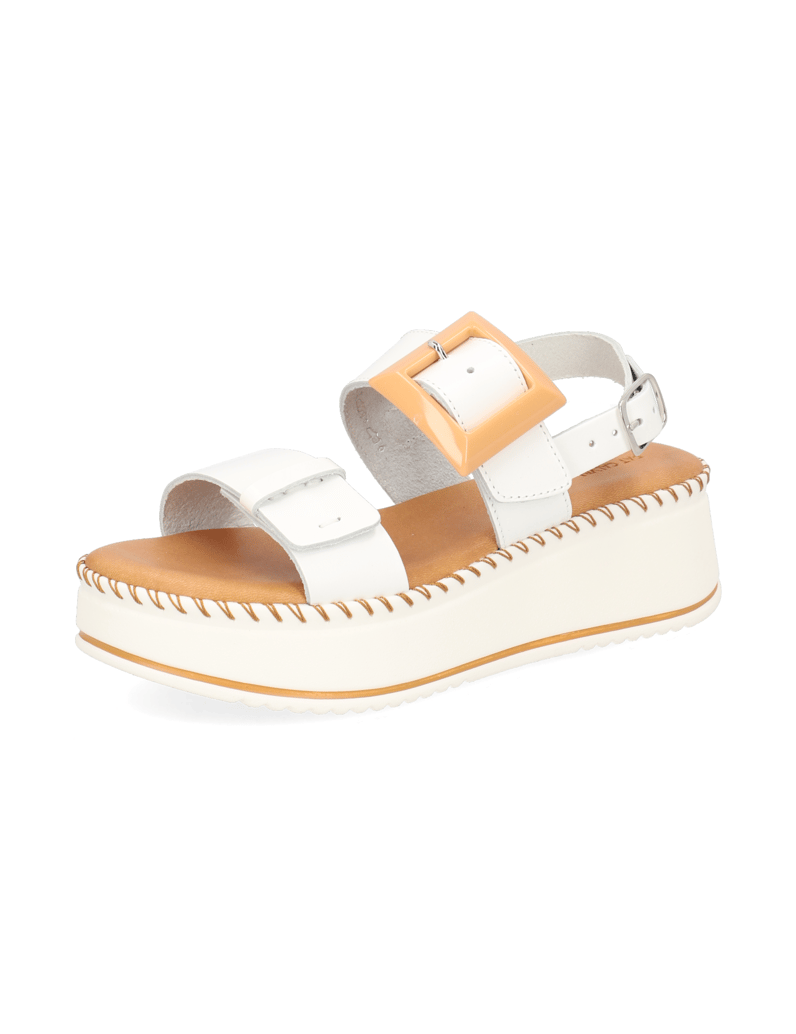 Pat-Calvin-Glattleder-Sandale-weiss