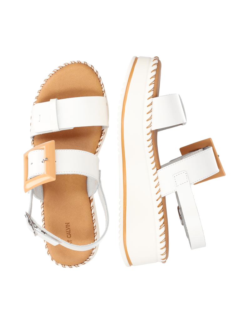 Pat-Calvin-Glattleder-Sandale-weiss