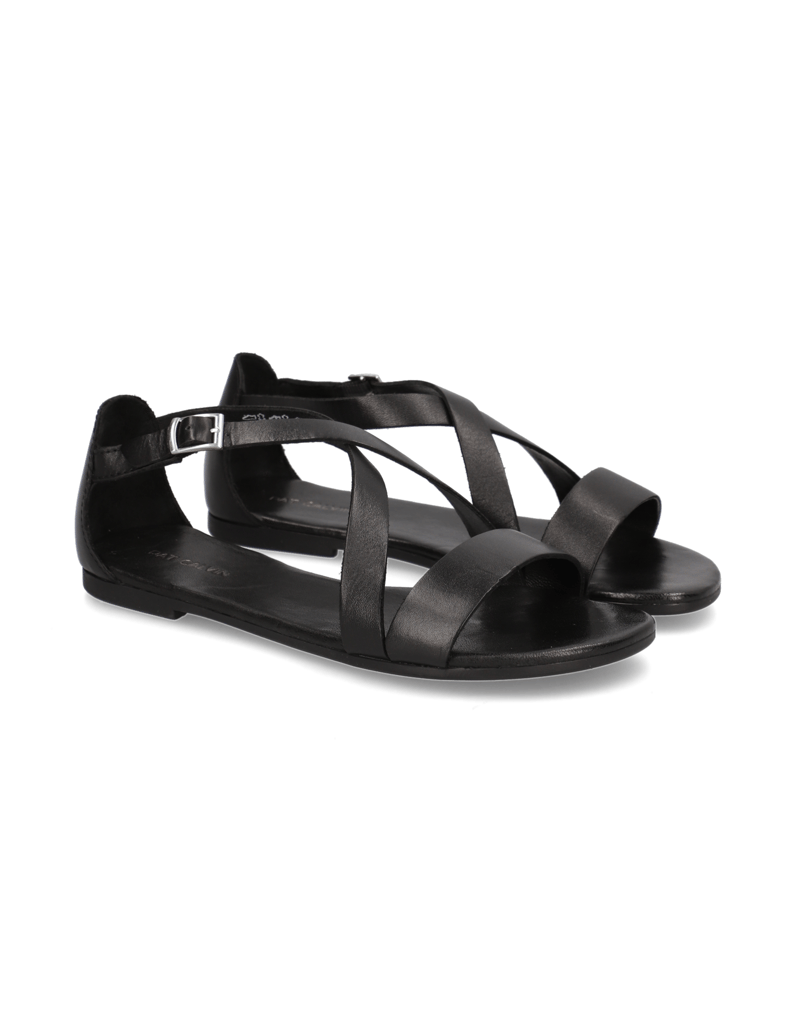 Pat-Calvin-Glattleder-Klassische-Sandalen-schwarz