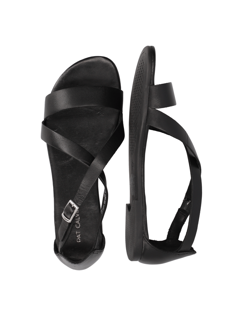 Pat-Calvin-Glattleder-Klassische-Sandalen-schwarz