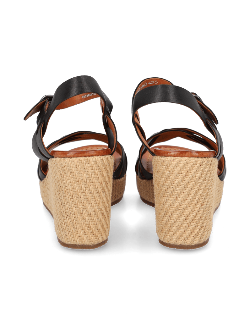 Pat-Calvin-hladká-kůže-sandály-na-klínku-černá