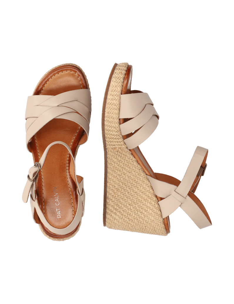 Pat-Calvin-hladká-kůže-sandály-na-klínku-černá