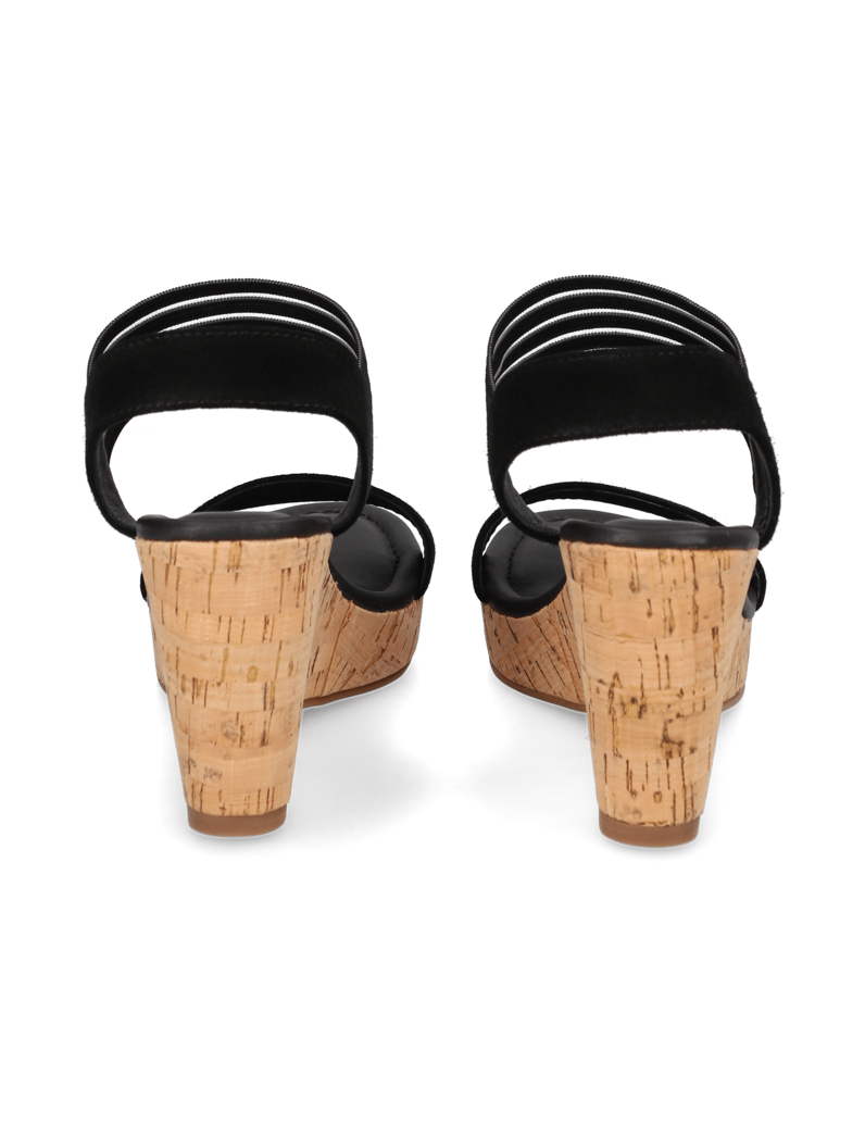 Pat-Calvin-kombinace-kůže-sandály-na-klínku-černá