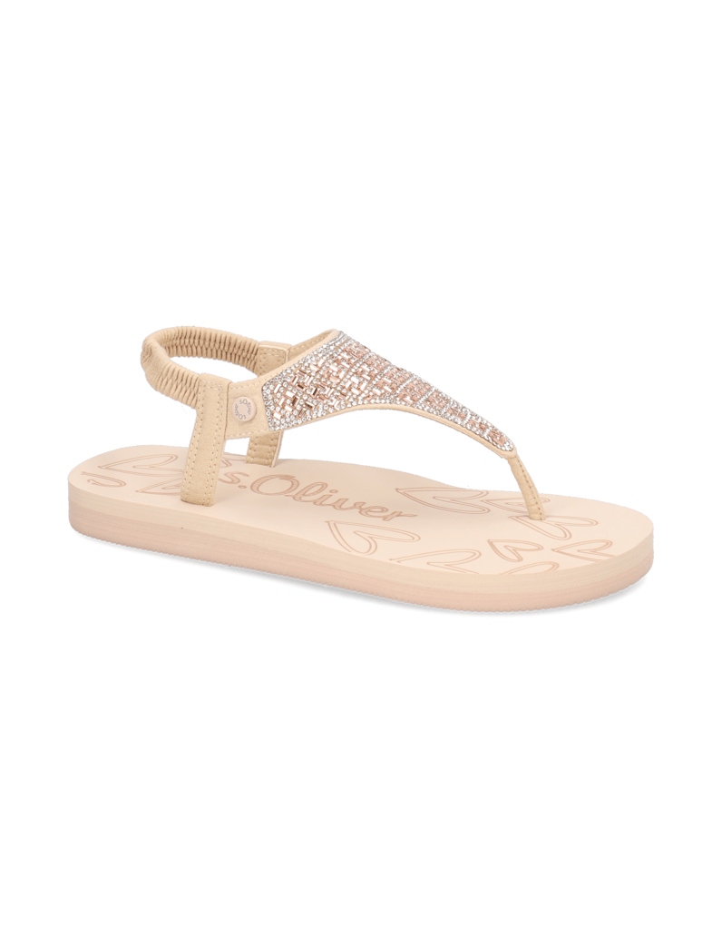 S.Oliver-textil-žabky-růžová