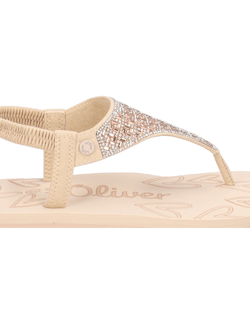 S.Oliver-textil-žabky-růžová