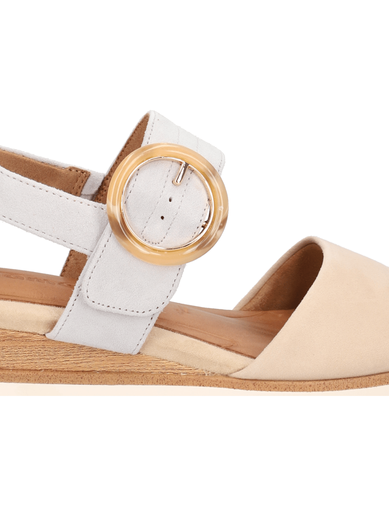 TAMARIS-Veloursleder-Sandale-beige