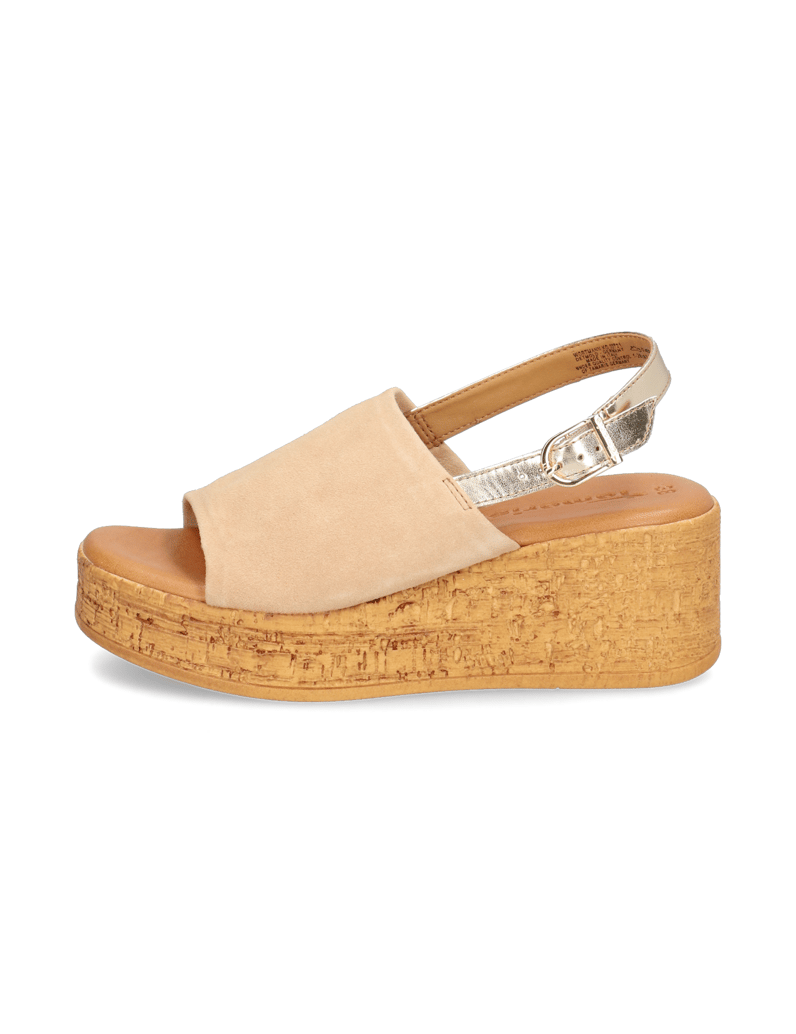 TAMARIS-Veloursleder-Keilsandale-orange