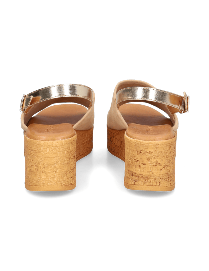 TAMARIS-Veloursleder-Keilsandale-orange