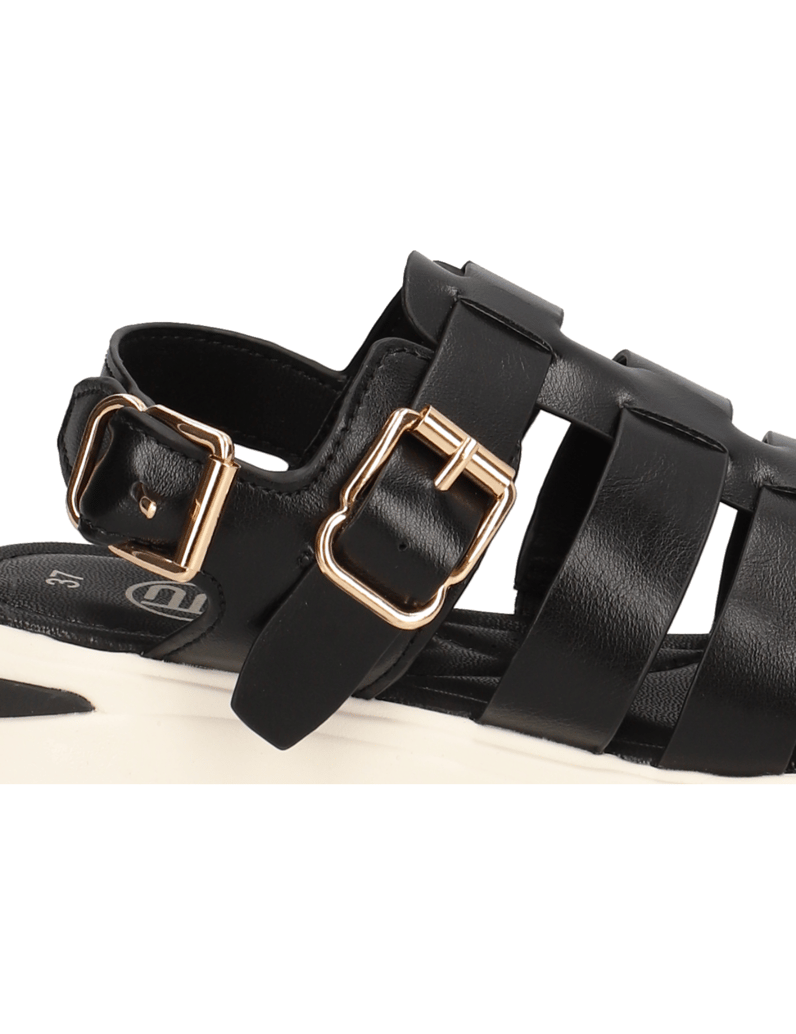 TT.-BAGATT-imitacija-usnja-sandali-črna