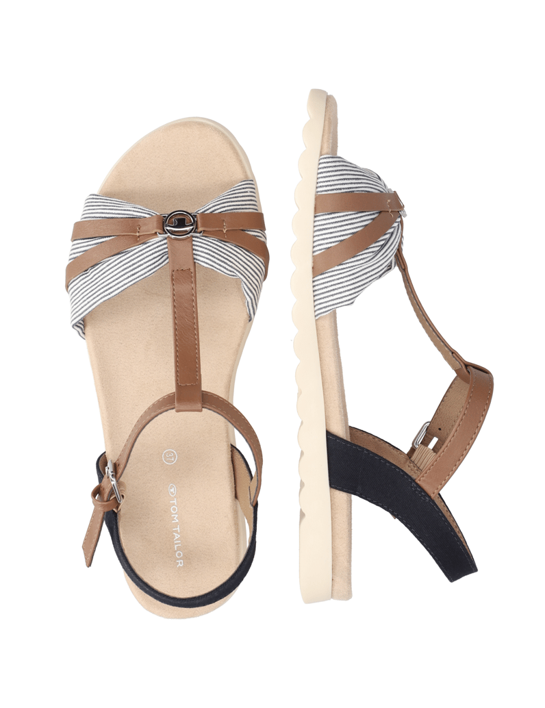 Tom-Tailor-textil-sandály-zlatá