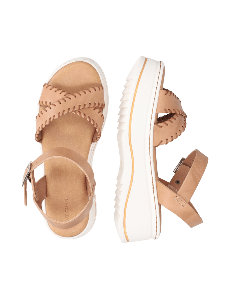 Pat-Calvin-hladká-kůže-sandály-hnědá