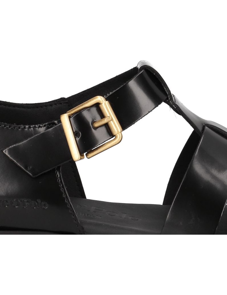 Marc-O´Polo-Glattleder-Sandale-schwarz