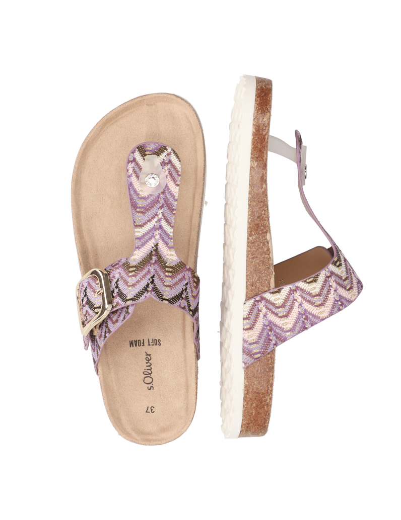 S.Oliver-Textil-Pantoffel-lila