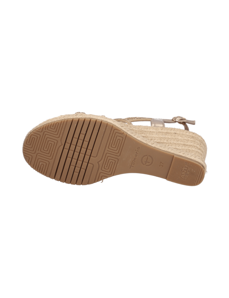 TAMARIS-ostatné-vrchové-materiály-sandále-na-kli-zlatá