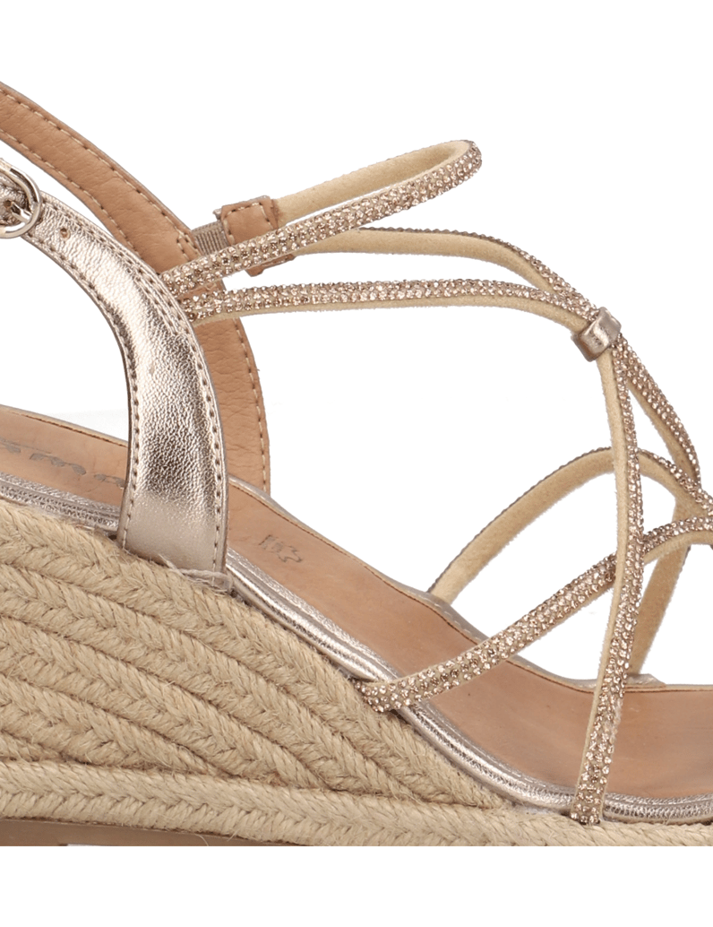 TAMARIS-ostatné-vrchové-materiály-sandále-na-kli-zlatá