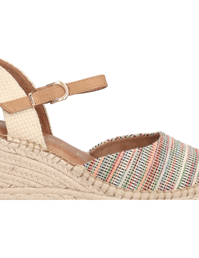 TAMARIS-textil-sandále-na-klinovom-podpätku-viacfarebný