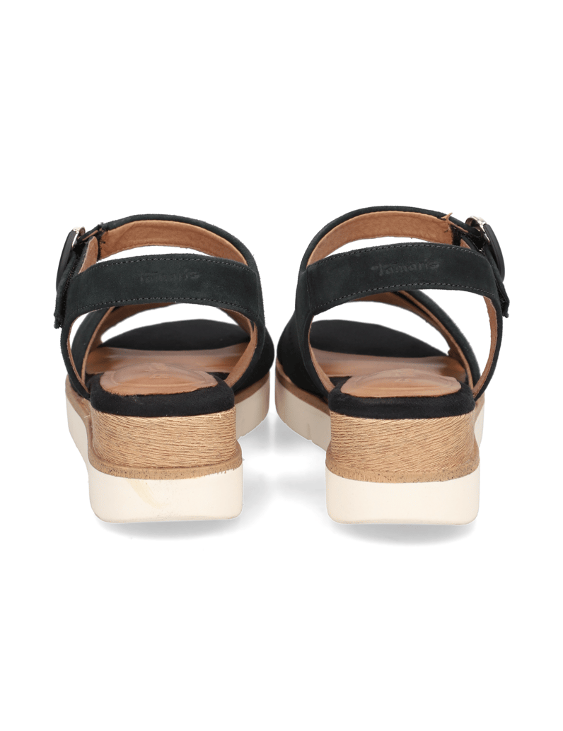 TAMARIS-velur-sandály-modrá