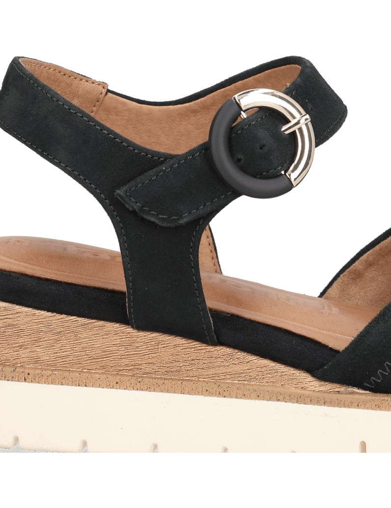 TAMARIS-velur-sandály-modrá