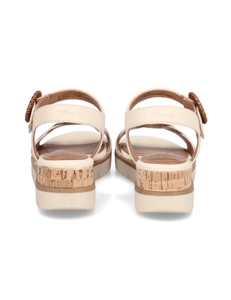 TAMARIS-Glattleder-Sandale-cognac