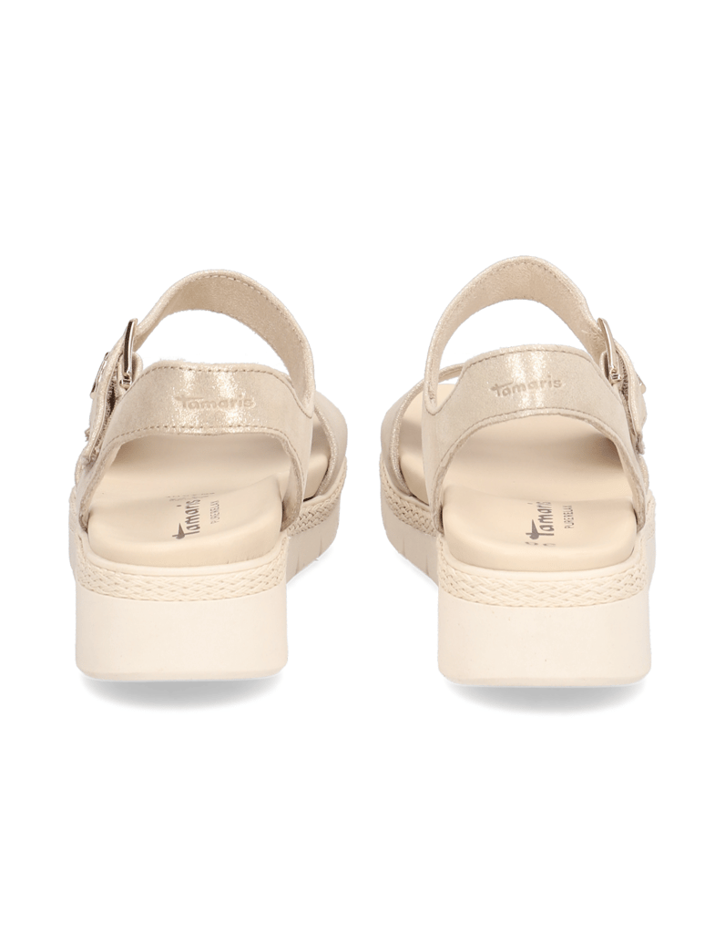 TAMARIS-Nubukleder-Sandale-gold