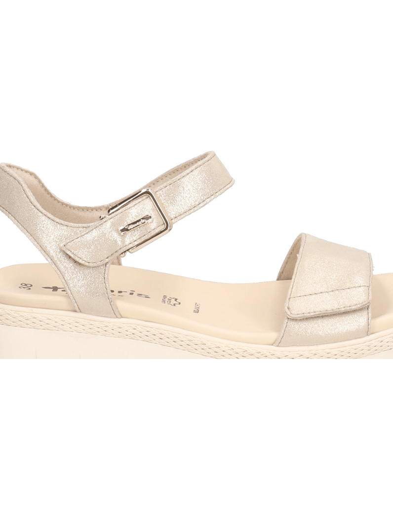 TAMARIS-Nubukleder-Sandale-gold