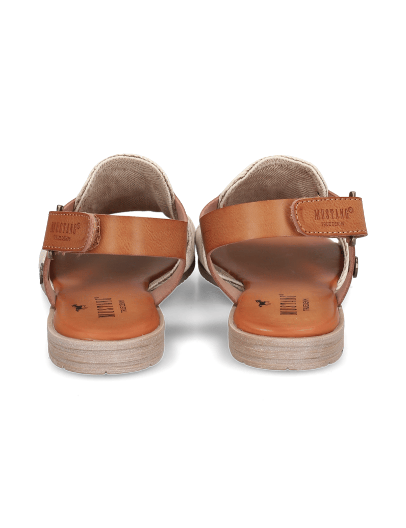 Mustang-tekstil-sandali-bež