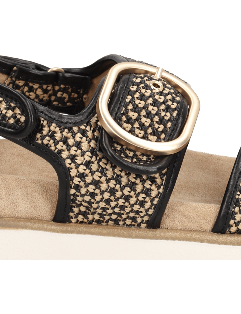 Pat-Calvin-textil-sandále-čierna