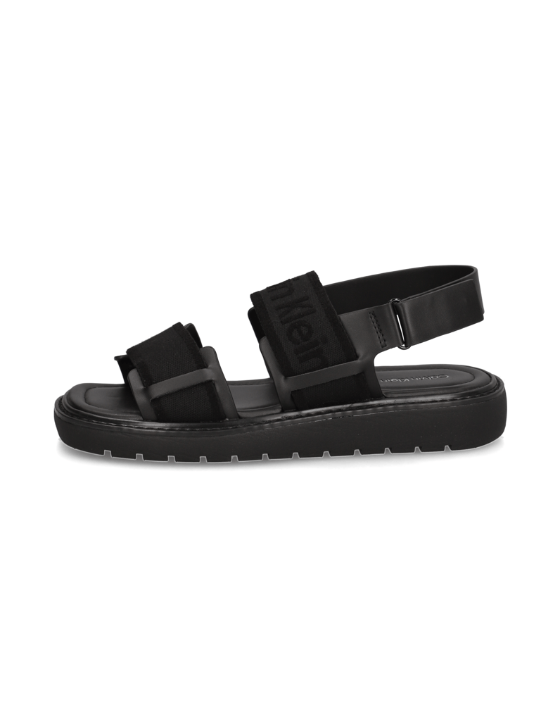 CALVIN-KLEIN-JEANS-SQ-MOLDED-SANDAL-WEBB-črna