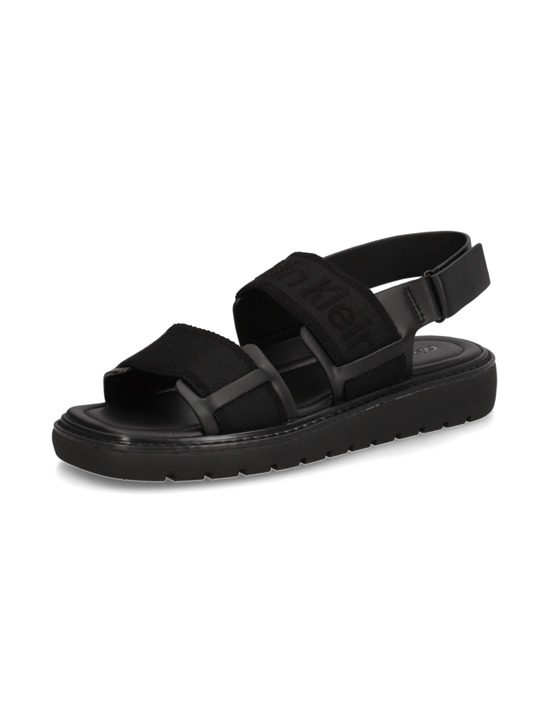 CALVIN-KLEIN-JEANS-SQ-MOLDED-SANDAL-WEBB-črna