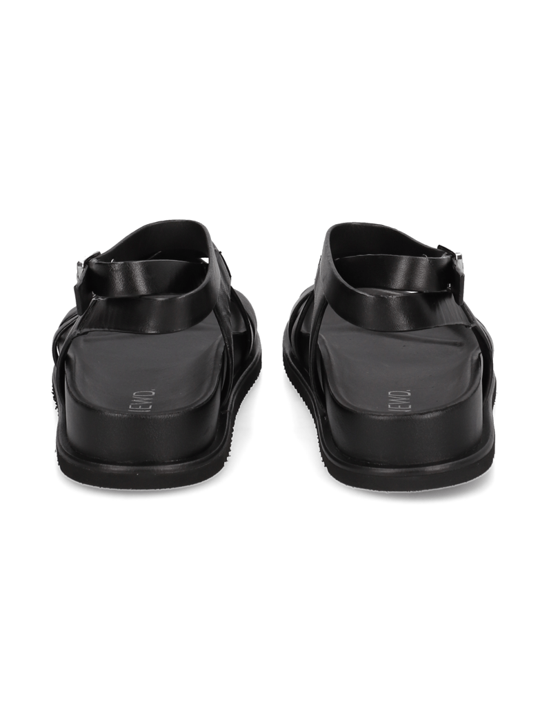 NEWD.Tamaris-Glattleder-Sandale-schwarz