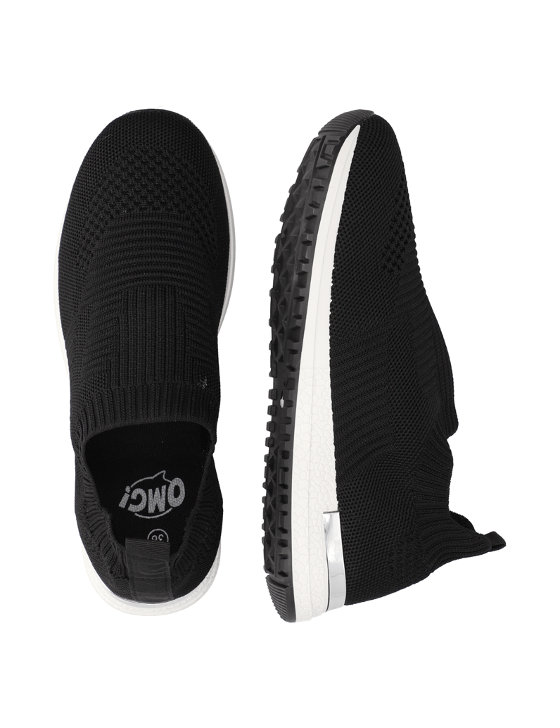 OMG!-Textil-Sportiver-Slipper-schwarz