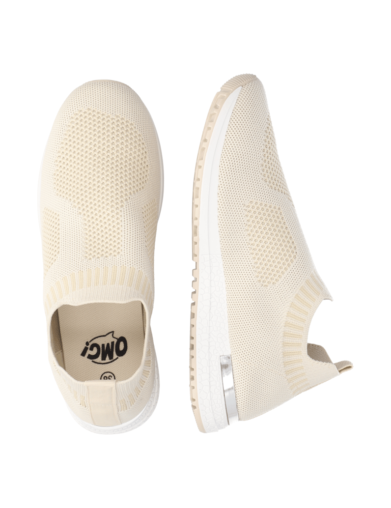 OMG!-tekstil-slip-on-obutev-bež