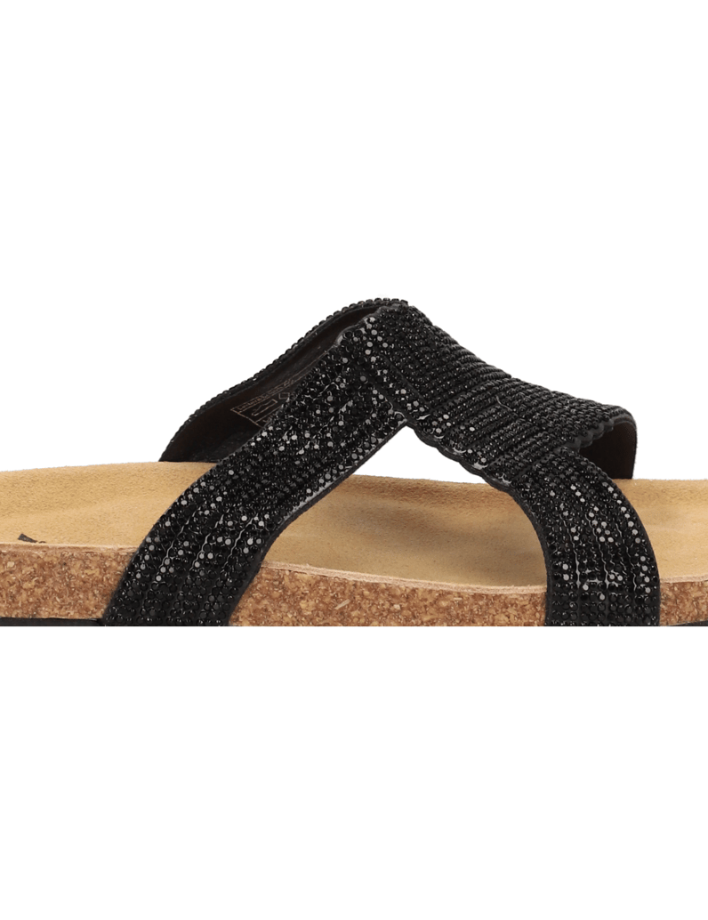 OMG!-polyuretan-pantofle-černá