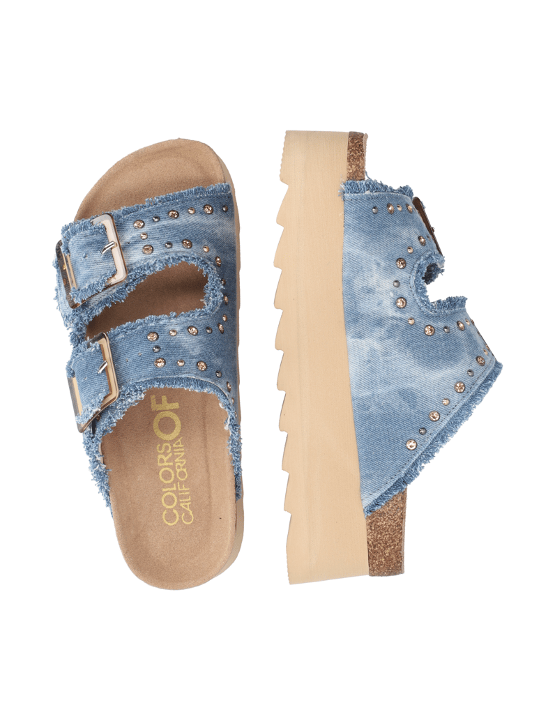 Colors-of-California-textil-šľapky-biela