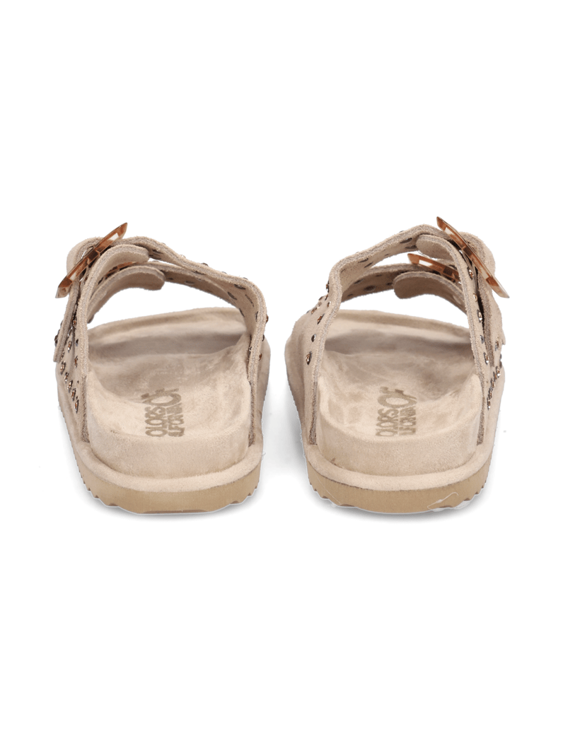 Colors-of-California-Veloursleder-Pantoffel-cognac