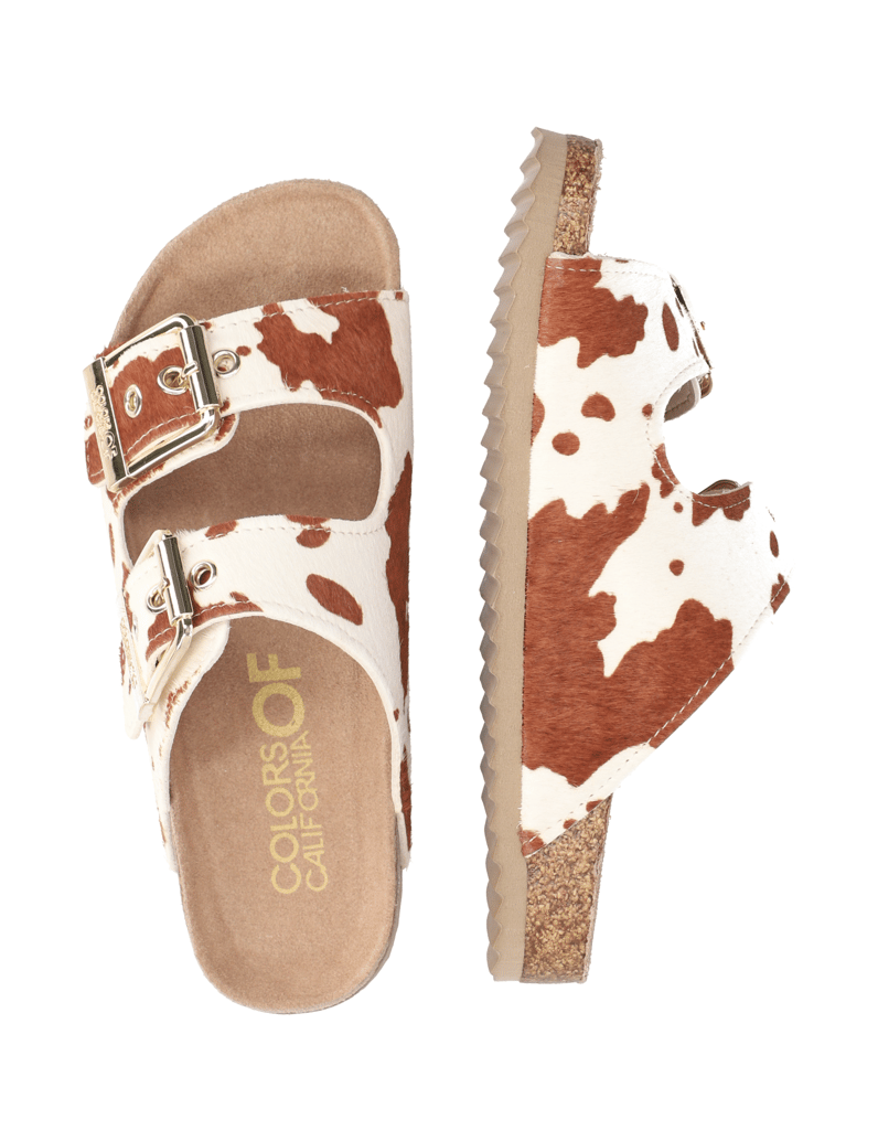 Colors-of-California-imitácia-kože-šľapky-béžová