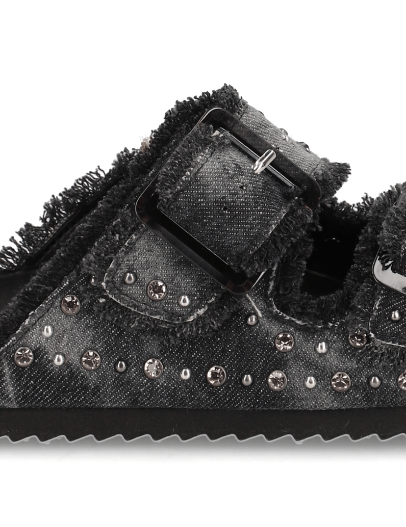 Colors-of-California-Textil-Pantoffel-schwarz