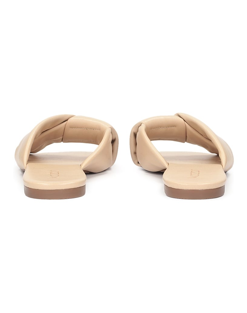 Kazar-Weiche-Lederslides-auf-flacher-Sohle-schwarz