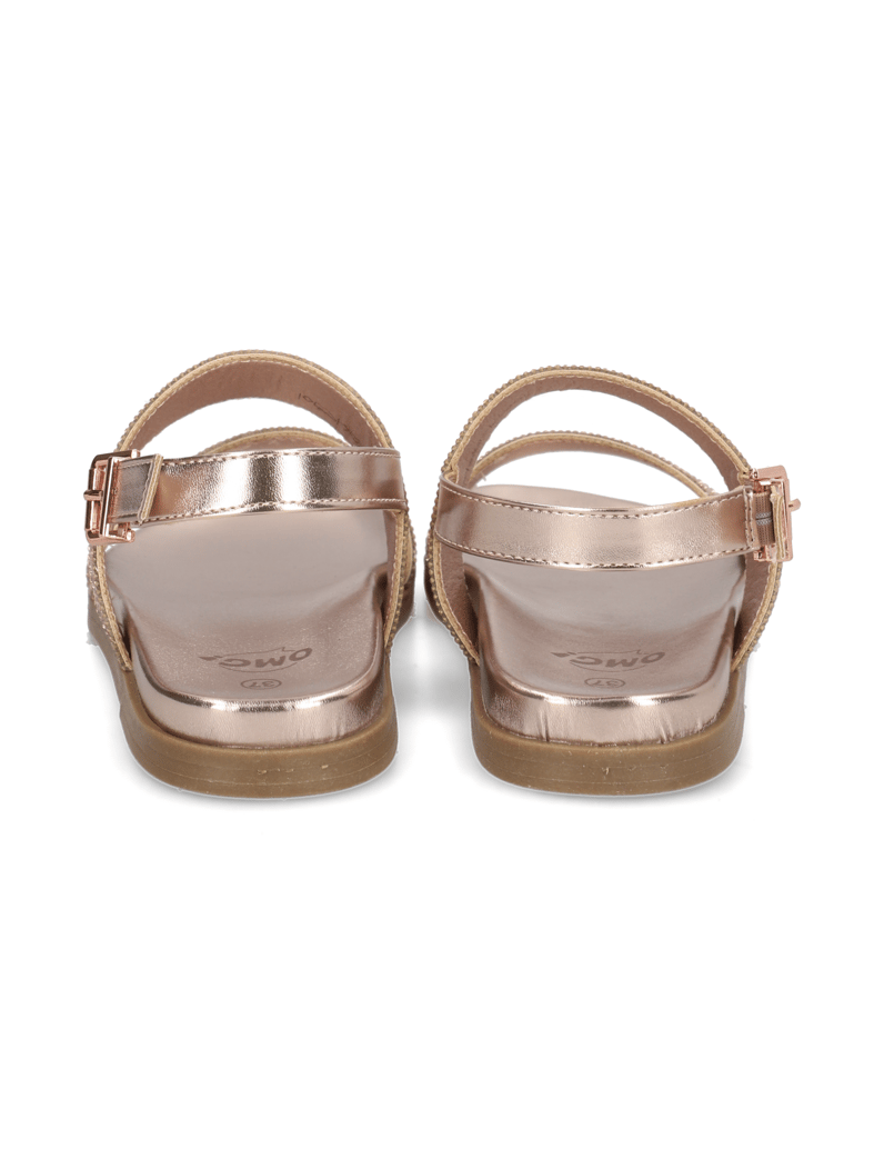 OMG!-polyuretan-sandály-černá