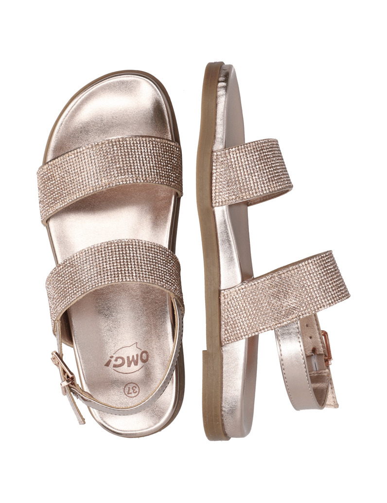 OMG!-polyuretan-sandály-černá