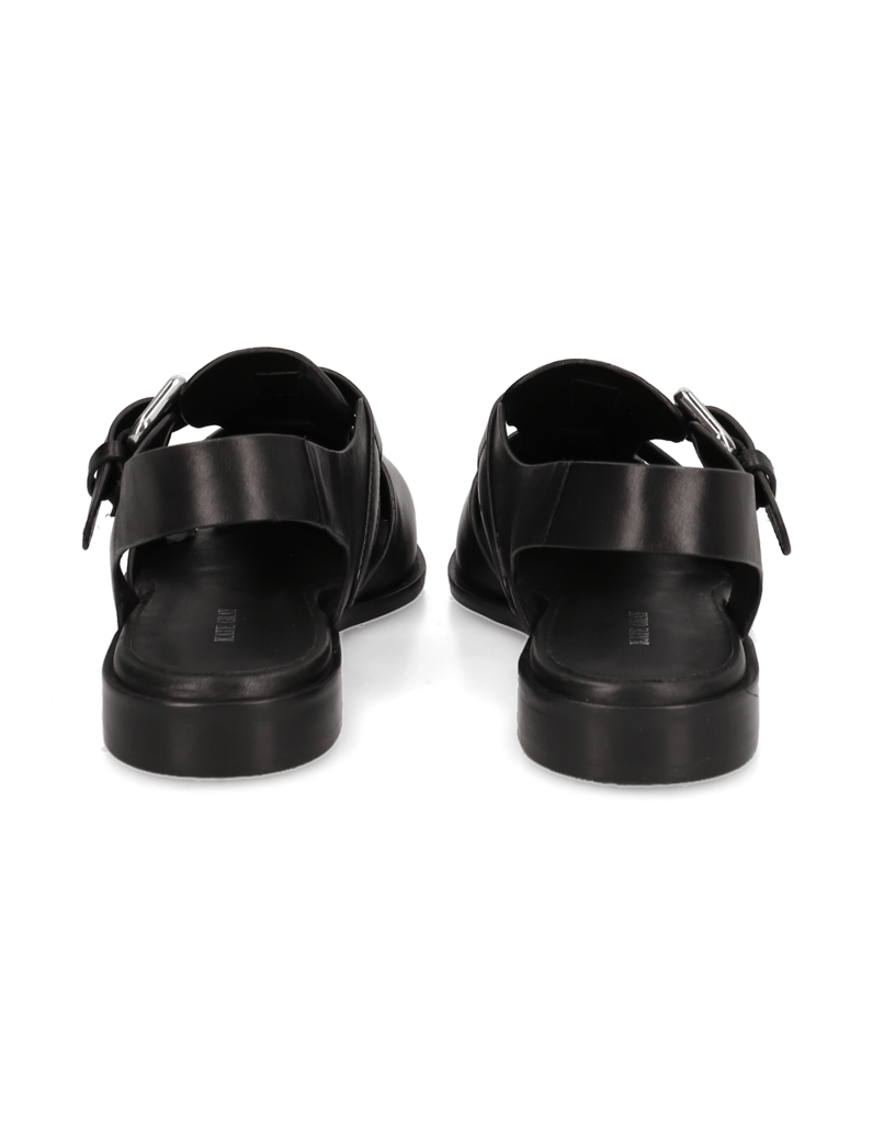 Kate-Gray-Glattleder-Sandale-schwarz