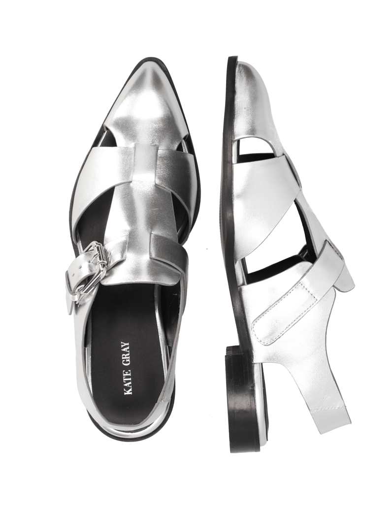 Kate-Gray-Glattleder-Sandale-schwarz