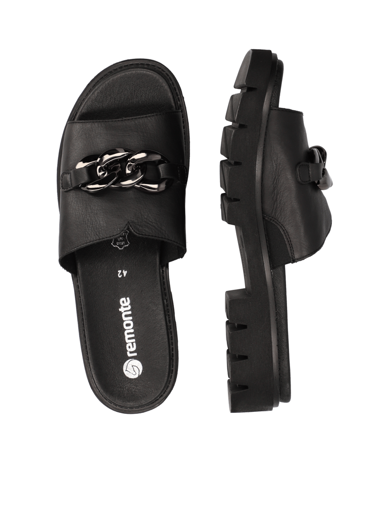 Remonte-Glattleder-Pantoffel