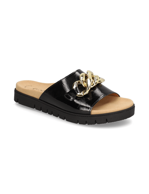 

Lackleder Pantoffel, Čierna