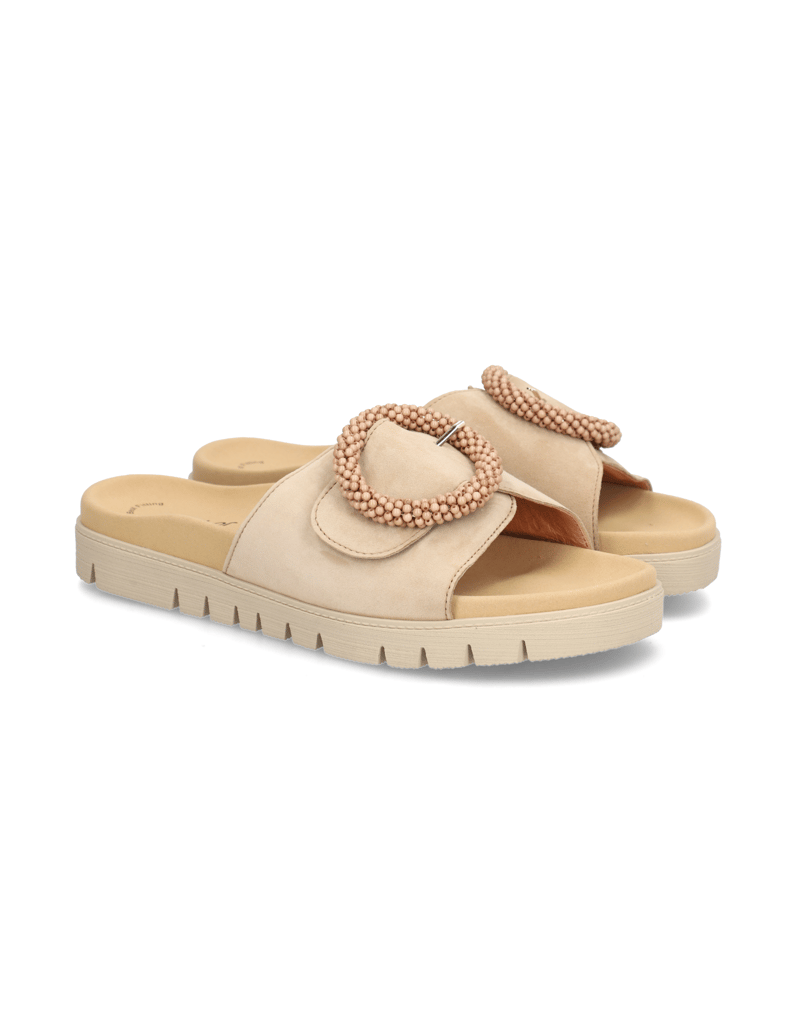 Gabor-velúr-šľapky-ružová