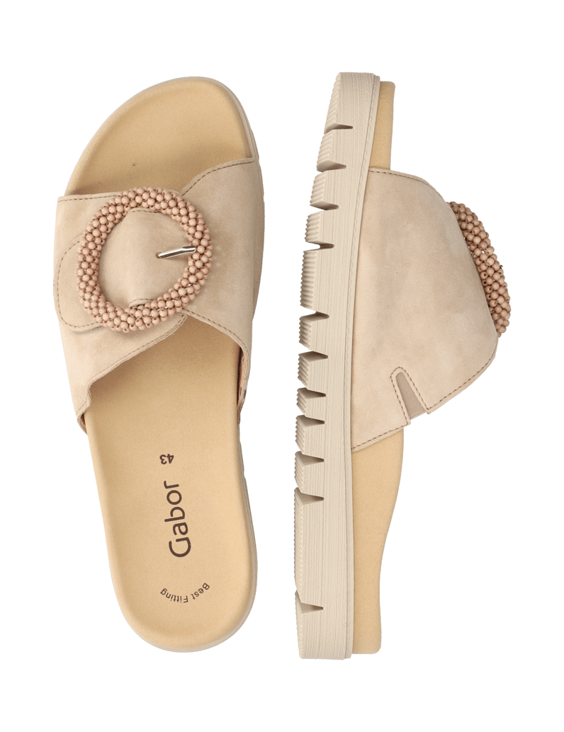 Gabor-velúr-šľapky-ružová